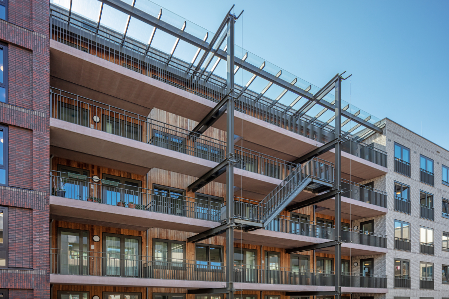 gevel appartementen Amstelkwartier
